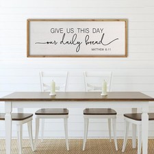 Comurdyo Give Us This Day Our Daily Bread Sign 32