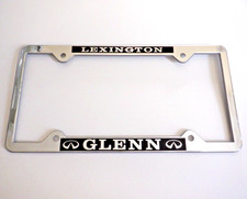NOS 1990s Glenn INFINITI LEXINGTON KY Dealer LICENSE PLATE FRAME Nissan Datsun picture
