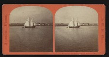 Photo:Baltimore MD Ft McHenry 1860s Sailboat Harbor View Stereoview picture