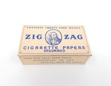 Pristine WWII Zig Zag Phebus Egyptien Cigarette Papers Display Box Full 24 Mint picture