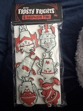 New Set Of 6 Wendys Halloween Frosty Frights Glow In The Dark Lapel Pins picture