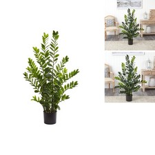 Nearly Natural 4' Zamioculcas Artificial Silk Plants, Green picture