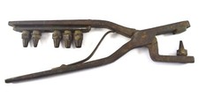 19c Vintage Unique Style Handmade Multifunctional Iron Punching Tool. G47-165 picture