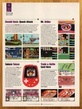 2000 Donald Duck Quack Attack/Mr. Driller Gameboy Color GBC Print Ad/Poster Art picture