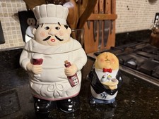 Vintage Italian “Fat Chef” Ceramic Cookie Jar 10