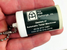 The ATM Exchange Inc Keychain Vintage Cincinnati Ohio Banking *N36 picture