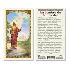 La sombra de San Pedro Tarjecta de Oración Laminada picture