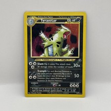 Pokémon TCG Tyranitar Holo Rare Card Neo Discovery 12/75 Unlimited LP/MP 🔥 picture
