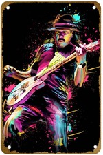 Carlos Santana Poster Logo Family Bar Tin Metal Signs Home Décor 8x12  picture