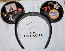Rare Coach Disney Designer Collection Est. 1971 Florida Headband Mickey Ears #7 picture