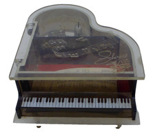 Vtg Liberace Etched Name Grand Piano Music Box Radio City Music Hall Souvenir picture