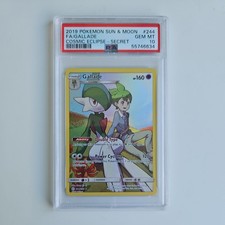Gallade 244/236 PSA 10 Sun & Moon Cosmic Eclipse Secret Rare Pokémon Card picture