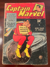 CAPTAIN MARVEL ADVENTURES #141 (1953) - Golden Age Comic -  low-grade picture