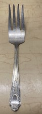 Vintage Standard Silver Plated Meat Serving Fork 8.5 inches Long picture