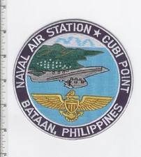USN CARRIER NAVAL AIR STATION NAS CUBI POINT BATAAN, PHILIPPINES MILITARY PATCH picture