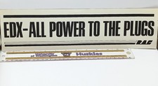 EDX ALL POWER TO THE PLUGS Vtg Sticker Decal (refers to Ducati Desmo450 EDX)   picture