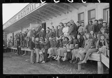 Photo:Nampa Idaho 1941 High School Boys Girls Trucking to Pea Fields picture
