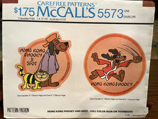 Hong Kong Phooey & Spot vintage iron on transfers. 1976 Hanna Barbera 5573  picture
