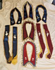 Vintage  VASA ORDER of AMERICA ceremonial collar/ sash regalia collection picture
