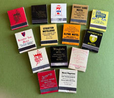 Motel Vintage Matchbooks From Western USA; Circa 60's/70's, Lot of 14 Collection picture