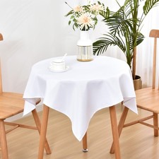 Wolkemer Small Square Tablecloth 36 x 36 Inch Washable Fabric Table Cloth Solid picture