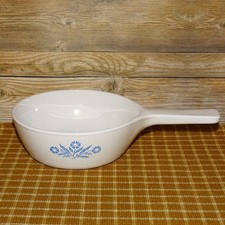 Vintage Corning Ware Blue Cornflower P-81-B Handled Skillet Saucier 1 Pt No Lid picture
