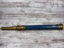 Vintage 30” Brass Fire Hose Nozzle- Blue Corded And Wrapped- #41 picture
