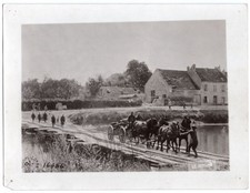1918 Pontoon Bridge Chateau Thierry France Signal Corps Original News Photo picture
