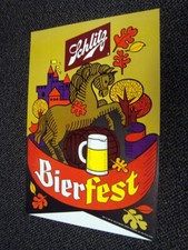 Circa 1969 Schlitz Bierfest w/Horse Poster picture