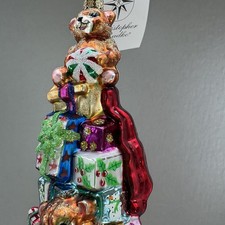 CHRISTOPHER RADKO STACKED GIFTS GALORE BEARS 0589 New With Tag 2002 picture