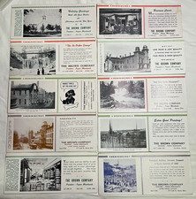 Vintage Elyria Ohio Brown Company Advertising Ink Blotters Set of 10 Ephemera picture