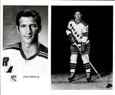 PF10 Original Photo JEAN RATELLE 1960-76 NEW YORK RANGERS NHL HOCKEY CENTER picture
