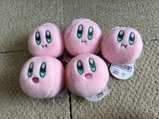 Nintendo Kirby Wool Felt Face Mascot 2 Plush Toy Handcrafted New Authentic picture
