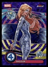 Fantastic Four MARVEL Dazzler 2026 Topps Finest NZ-022 #/75 Purple Refractor picture