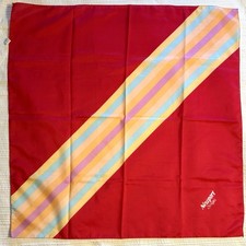 Vintage Advertising Scarf Newport Stripes Cigarettes 29 x 29
