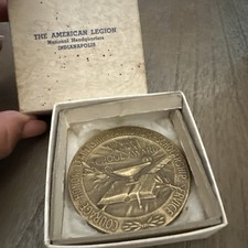 Vintage AMERICAN LEGION SCHOOL AWARD medallion, 2.5