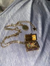 Disney Couture Little Mermaid Treasure Chest Necklace RARE NWOT picture