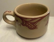 MCM 1958 Inca Ware Shenango China Restaurant Ware  Rose Point Coffee Cup Tan I16 picture
