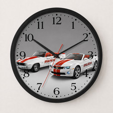 2011 Chevy Camaro Indy 500 Pace Car | 10 Inch Wall Clock | Chevy Sports Car picture