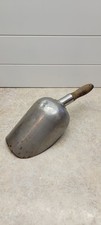 VTG VOLLRATH US NAVY Wood Wooden Handle Large Metal Scoop picture