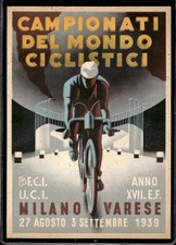postcard postcard cycling world championships Milan Varese 1939 picture