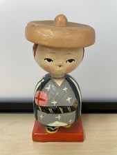 Vintage Bobblehead Nodder Oriental Lady 5” picture