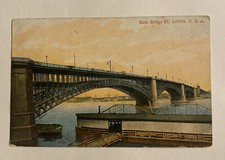 Eads Bridge ~ St. Louis, Missouri MO ~ Antique 1910s Postcard picture