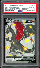 Pokemon TCG 2020 Charizard V Champions Path Secret Rare Holo 79/73 PSA 10 picture