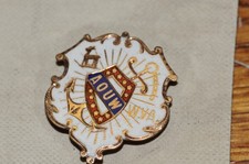 AOUW Fraternal Organization Lapel Pin Gold Filled 1897 Historic New Old Stock picture