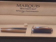 Vintage Marquis by Waterford Fountain Pen Two-Tone Copper & Translucent Blue W/ picture