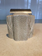 Vintage 1930s Art Deco Chrome Wood Coil Spiral Revere Fred Farr Bookend Rome NY picture