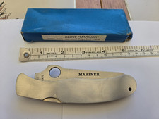 Vintage Spyderco Mariner 1002L-SER Left Hand Serrated Knife Japan Original Box picture