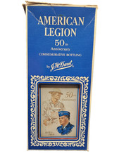 JW Dant American Legion 50th Anniversary Commemorative Decanter1969-Original box picture