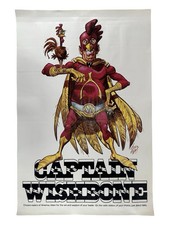 1969 Wishbone Fried Chicken Poster Captain Wishbone Jack Davis Fast Food RARE picture